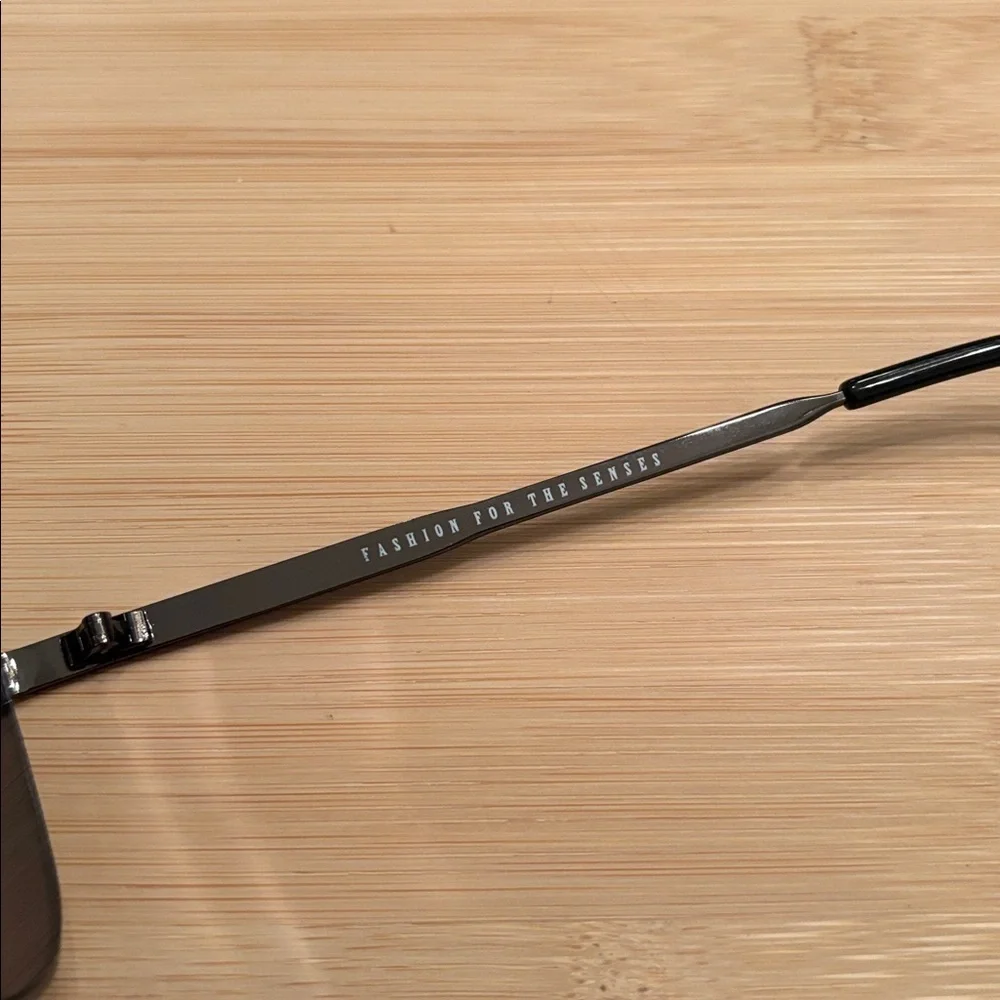 Brand New True Religion Square Aviator Metal Sunglasses Mirrored Lens Smoky Gray